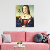 Maddalena Doni - Raphael - c1506 Canvas Afdruk (Insitu (Woonkamer))