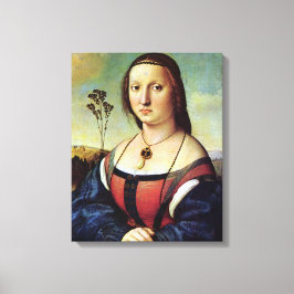 Maddalena Doni - Raphael - c1506 Canvas Afdruk