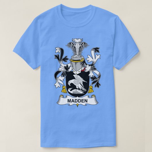 Madden Coat of Arms Family Crest T-shirt (Design voorkant)
