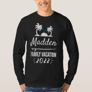 Madden Familie Vakantie Tropische Groepsreis Stran T-shirt