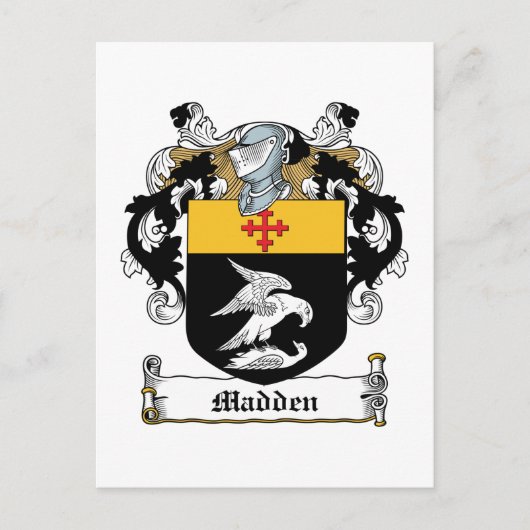 Madden Family Crest Briefkaart (Voorkant)