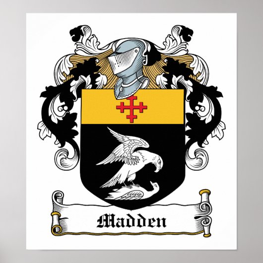 Madden Family Crest Poster (Voorkant)