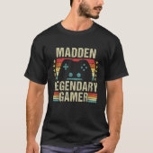 Madden Gamer Retro Gaming  Game Personaliseer T-shirt (Voorkant)