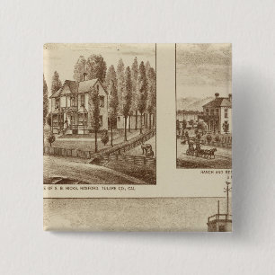 Madden Woonplaats, Water Works Vierkante Button 5,1 Cm