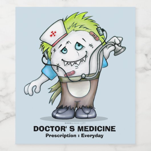 MADDI ALIEN MONSTER Wijn (of mousserende wijn) Bot Wijn Etiket (Enkel label)