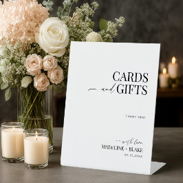 MADDIE Cards and Gifts Sign Reclamebord Met Voetstuk