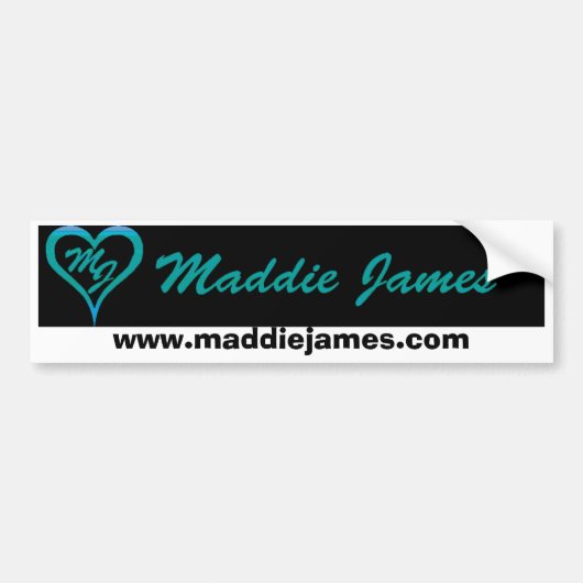 Maddie James bumper sticker (Voorkant)