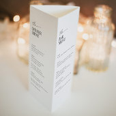 MADDIE Modern Trifold Table Numbers with Menu