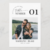 MADDIE Tafelnummers met foto (Voorkant)