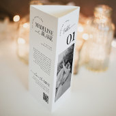 MADDIE Trifold Table Numbers, Photo and QR Code