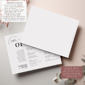 MADDIE Trifold Tafel Nummers met Zitplaatsen en Me