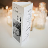 MADDIE Trifold Tafelnummer, Foto en QR-code