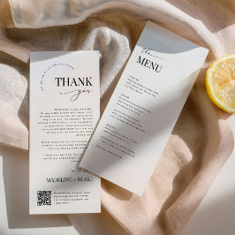 MADDIE Wedding Thank You Note with QR Code Menu
