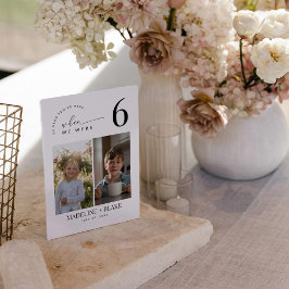 MADDIE When We Were Table Numbers Kaart