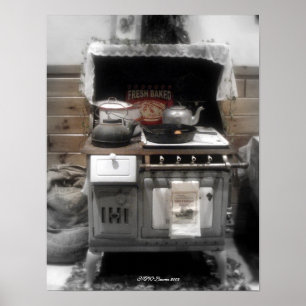 Maddie's oude Stove Poster