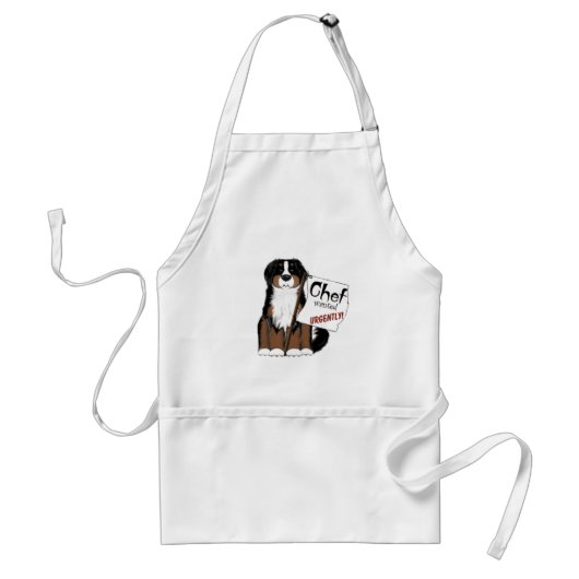 MadDog Berner Chef Wanted Apron Standaard Schort (Voorkant)