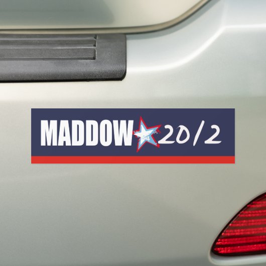 MADDOW-verkiezingsgestel Bumpersticker (Op auto)