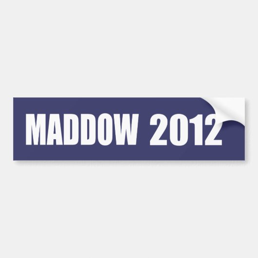 MADDOW-verkiezingsgestel Bumpersticker (Voorkant)