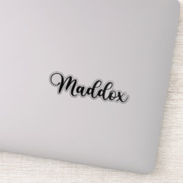 Maddox Naam - Handgeschreven kalligrafie Sticker