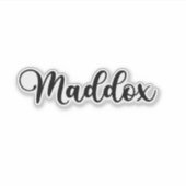 Maddox Naam - Handgeschreven kalligrafie Sticker (Voorkant)