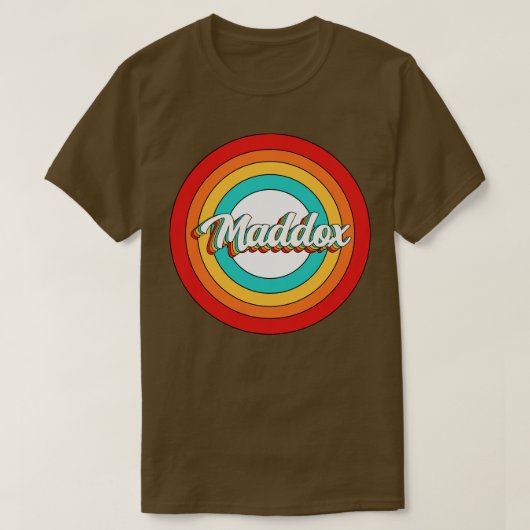 Maddox Naam Shirt Maddox Circle (Design voorkant)