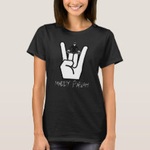 MaDDy PaRiAH Women's TShirt met Rock Hand en DJ