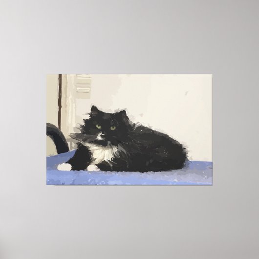 Maddy the Cat Stretched Canvas Print (Voorkant)