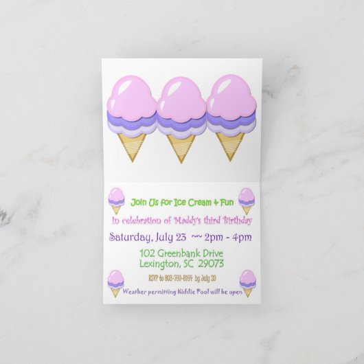 Maddy's uitnodiging (Binnen)