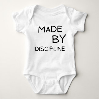 Made by Discipline Motivational Text DesignT-Shirt Romper