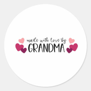 Made by Grandma Ronde Sticker