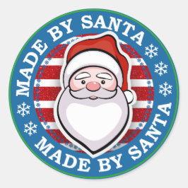 Made by Santa Ronde Sticker