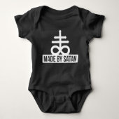 Made by Satan - Cross 666 Antichrist - Baby Romper (Voorkant)