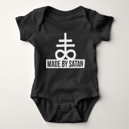 Made by Satan - Cross 666 Antichrist - Baby Romper