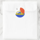 Made for More Off-Edge Geometry, Sketchbooks Ronde Sticker (Tas)