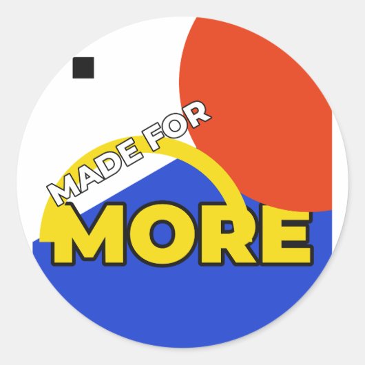 Made for More Off-Edge Geometry, Sketchbooks Ronde Sticker (Voorkant)