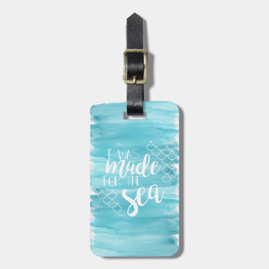 Made for the Zee Waterverf Bagagelabel (Voorkant verticaal)