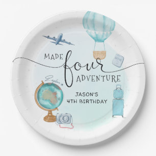 Made Four Adventure 4de verjaardagsfeestje Papieren Bordje