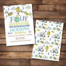 Made Four Adventure 4e Verjaardagsuitnodiging