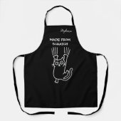 Made from scratch funny cat kitchen schort (Voorkant)