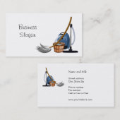 Made-id-service reinigen Maak verbinding met uw kl Visitekaartje (Voorkant / Achterkant)