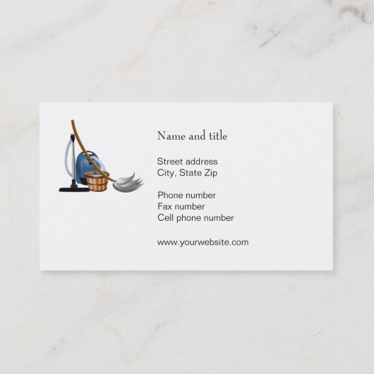 Made-id-service reinigen Maak verbinding met uw kl Visitekaartje (Achterkant)