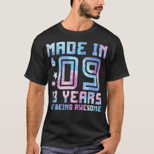 Made in 09 13 jaar Geweldige 13e verjaardag, gebor T-shirt