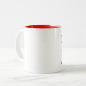 Made in 1925 tweekleurige koffiemok (Voorkant links)