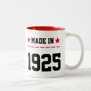 Made in 1925 tweekleurige koffiemok