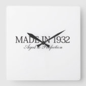 Made in 1932 vierkante klok (Voorkant)