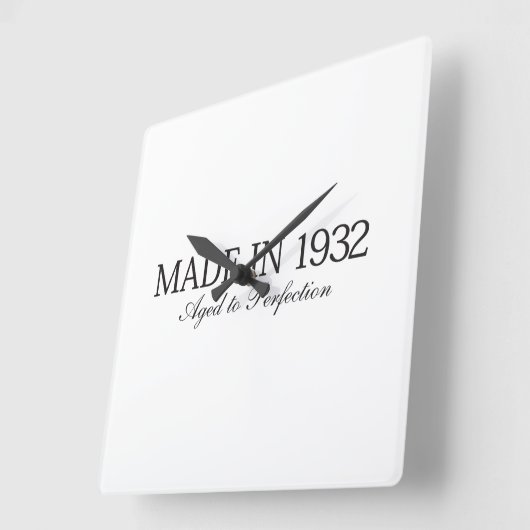 Made in 1932 vierkante klok (Hoek)