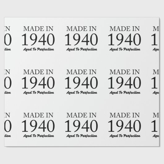 Made in 1940 cadeaupapier (Vlak)
