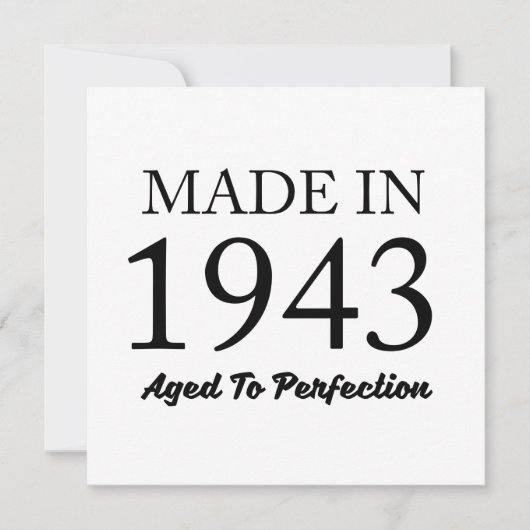 Made in 1943 kaart (Voorkant)