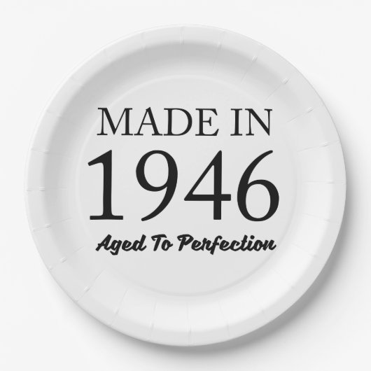 Made in 1946 papieren bordje (Voorkant)