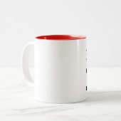 Made in 1947 tweekleurige koffiemok (Voorkant links)